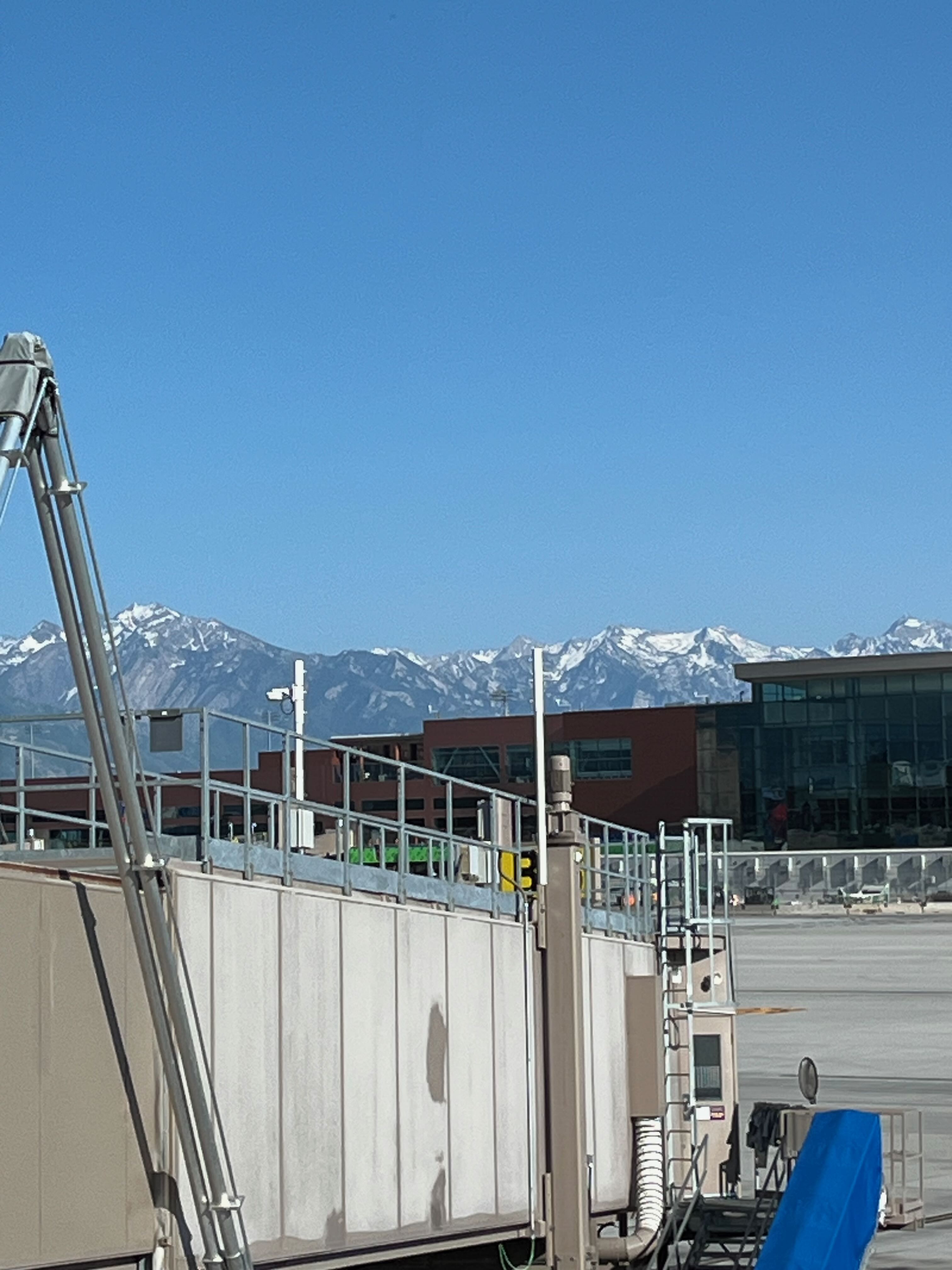 View of mountains from SLC airport